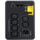 Источник бесперебойного питания Back-UPS 950 ВА, 520 Вт, линейно-интерактивный, автоматическое регулирование напряжения, 140-300 В, USB, (6) розеток IEC C13 батарейное резервирование, входное подключение кабелем  IEC C14 1,2 м, размеры (В x Ш x Г) 160 x 1