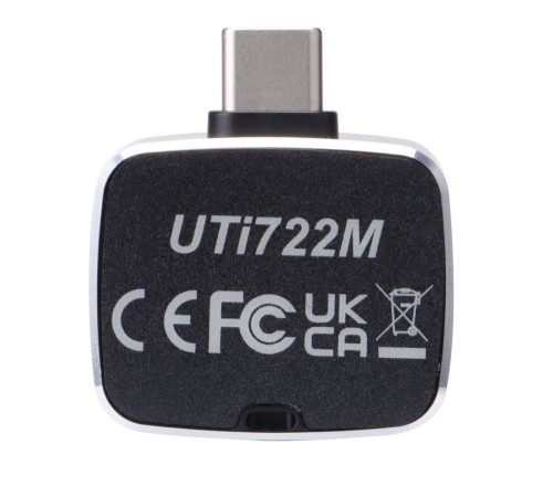 Тепловизор для смартфона UNI-T UTi722M , 256 * 192, -20C...450C, 25Гц, подключение к моб. устройствам USB-C, ручной фокус