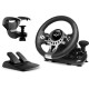 Руль Sven Sportline GC-W700 12кноп. (с педалями) черный/серебристый