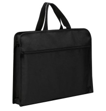 Папка-портфель Deli 63753BLACK 2 отдел. A4 текстиль черный