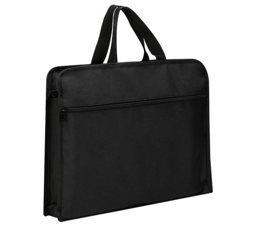 Папка-портфель Deli 63753BLACK 2 отдел. A4 текстиль черный