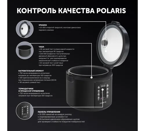 Мультиварка Polaris IQ Home PMC 0521 5л 750Вт черный