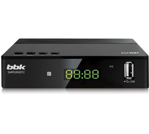 Ресивер DVB-T2 BBK SMP026HDT2 черный Ресивер DVB-T2 BBK SMP026HDT2 черный