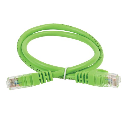 Патч-корд ITK PC02-C5EUL-2M UTP вилка RJ-45-вилка RJ-45 кат.5е 2м зеленый LSZH (уп.:1шт)