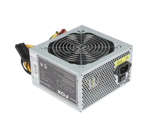 Блок питания FoxLine 450W |FL450S| 450W, NOPFC, 120FAN, 3xSATA, 2xPATA, 1xFDD, 1xPCI-E, 24+4