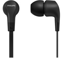 Гарнитура вкладыши Philips TAE1105BK/00 1.2м черный проводные в ушной раковине
