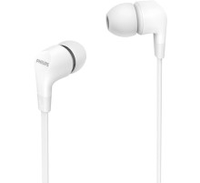 Гарнитура вкладыши Philips TAE1105WT/00 1.2м белый проводные в ушной раковине