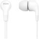 Гарнитура вкладыши Philips TAE1105WT/00 1.2м белый проводные в ушной раковине