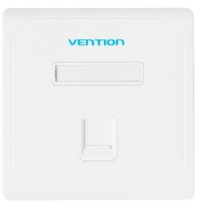 Лицевая панель Vention настенная (тип 86) под модуль Keystone 1 порт Белая Vention IFDW0