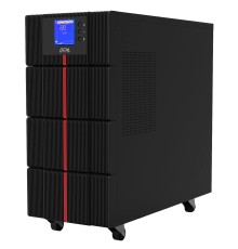 ИБП Powercom MAC-6000, двойного преобразования, 6KВА, 6KВт, LCD, Tower, 8 розеток IEC320 C13 с резервным питанием, 2 розетки C19, клеммная колодка, USB, RS-232, слот под SNMP карту, EPO, защита RJ45, ШхГхВ 257х590х570мм., вес 78кг. Powercom UPS MAC-6000,