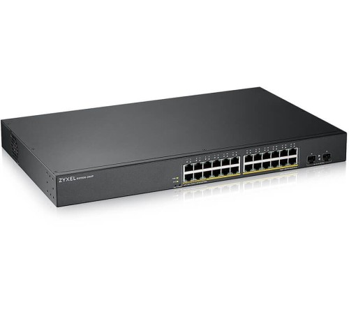 Коммутатор Zyxel GS190024HPV2-EU0101F 24G 2SFP 24PoE+ 170W управляемый Коммутатор Zyxel GS190024HPV2-EU0101F 24G 2SFP 24PoE+ 170W управляемый