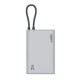 Внешний аккумулятор ZMI 10000mAh Powerbank with build-in Charging Cable P17 Gray