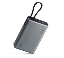 Внешний аккумулятор ZMI 10000mAh Powerbank with build-in Charging Cable P17 Gray