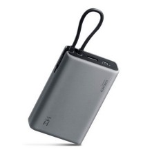 Внешний аккумулятор ZMI 10000mAh Powerbank with build-in Charging Cable P17 Gray
