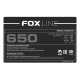 Блок питания Foxline FL650S-80 650W 80+ ATX PSU, APFC, 120FAN, 24 pin, 4 + 4 Pin (12V), 5*SATA, 2*4 pin molex, 1*FDD, 2*PCI-e(6 + 2 pin)