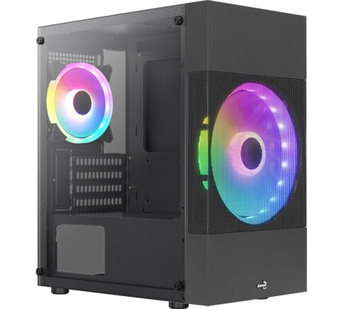 Корпус Aerocool Atomic Lite-G-BK-v2 черный без БП ATX 1x120mm 2xUSB2.0 1xUSB3.0 audio