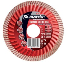 Диск алмазный Matrix 73198 d=230мм d(посад.)=22.2мм (угловые шлифмашины) (упак.:1шт)