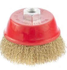 Щетка дисковая по мет. Matrix 74605 d=100мм d(посад.)=14мм (угловые шлифмашины) (упак.:1шт)
