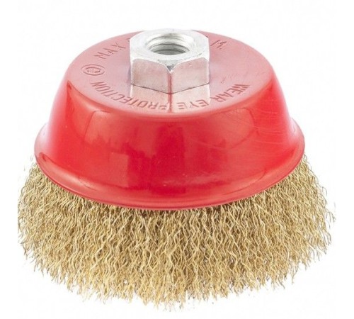 Щетка дисковая по мет. Matrix 74605 d=100мм d(посад.)=14мм (угловые шлифмашины) (упак.:1шт)