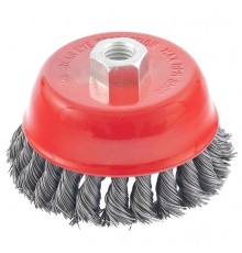 Щетка дисковая по мет. Matrix 74628 d=100мм d(посад.)=14мм (угловые шлифмашины) (упак.:1шт)