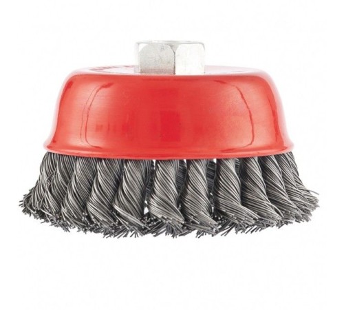 Щетка дисковая по мет. Matrix 74628 d=100мм d(посад.)=14мм (угловые шлифмашины) (упак.:1шт)