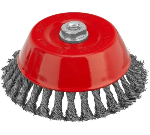 Щетка дисковая по мет. Matrix 74629 d=150мм d(посад.)=14мм (угловые шлифмашины) (упак.:1шт)