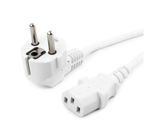 Кабель питания Cablexpert PC-186-1-3 белый, 1.8м, Schuko(S22) - C13, Сечение провода 3x1кв.мм, с заземлением, без индивидуальной упаковки (сборка) Кабель питания Cablexpert PC-186-1-3 белый, 1.8м, Schuko(S22) - C13, Сечение провода 3x1кв.мм, с заземлением, без индивидуальной упаковки (сборка)