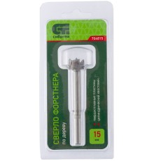 Сверло Сибртех 704815 по дереву Д=15мм Дл=77мм (1пред.) для дрелей/перфораторов