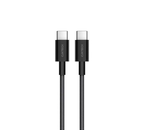 USB кабель CukTech Type-C to Type-C braided cable（1.5m）3A 60W black CTC315P