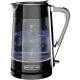 Чайник электрический Polaris PWK 1715 CGL 1.7л. 2200Вт черный корпус: стекло/металл