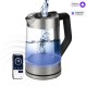 Чайник электрический Polaris PWK 1725CGLD 1.7л. 2200Вт серебристый матовый (корпус: стекло)