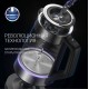 Чайник электрический Polaris PWK 1725CGLD 1.7л. 2200Вт серебристый матовый (корпус: стекло)