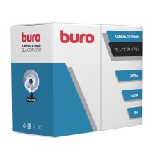 Кабель сетевой Buro UTP 4 пары cat5E solid 0.50мм Cu 305м серый