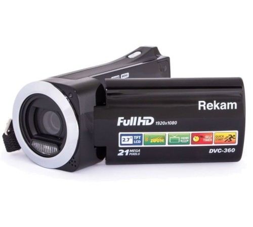 Видеокамера Rekam DVC-360 черный IS el 3" 1080p SDHC+MMC Flash/Flash Видеокамера Rekam DVC-360 черный IS el 3" 1080p SDHC+MMC Flash/Flash
