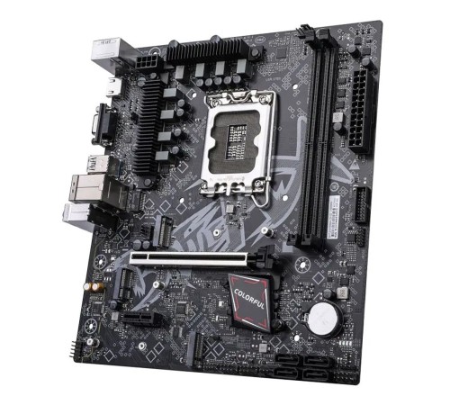 Материнская плата Colorful BATTLE-AX B760M-K D5 V20 Z760 LGA1700 2xDDR5 1xPCIEx16 1xPCIEx1 2xM.2 5xUSB3.2Gen1 3xUSB2.0 4xSATA3.0 1G VGA HDMI M-ATX RTL Материнская плата Colorful BATTLE-AX B760M-K D5 V20 Z760 LGA1700 2xDDR5 1xPCIEx16 1xPCIEx1 2xM.2 5xUSB3.2Gen1 3xUSB2.0 4xSATA3.0 1G VGA HDMI M-ATX RTL
