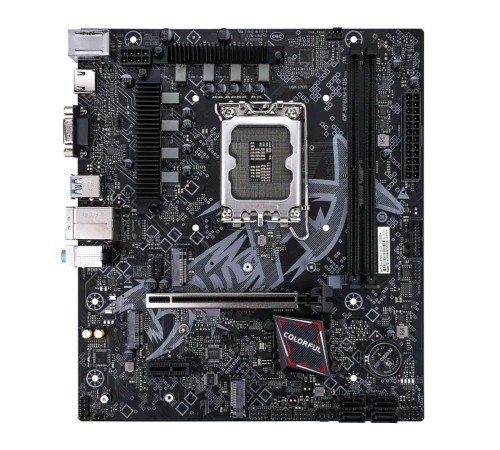 Материнская плата Colorful BATTLE-AX B760M-K D5 V20 Z760 LGA1700 2xDDR5 1xPCIEx16 1xPCIEx1 2xM.2 5xUSB3.2Gen1 3xUSB2.0 4xSATA3.0 1G VGA HDMI M-ATX RTL Материнская плата Colorful BATTLE-AX B760M-K D5 V20 Z760 LGA1700 2xDDR5 1xPCIEx16 1xPCIEx1 2xM.2 5xUSB3.2Gen1 3xUSB2.0 4xSATA3.0 1G VGA HDMI M-ATX RTL