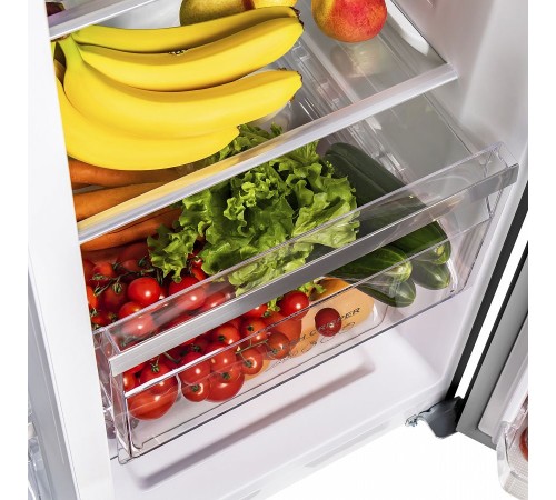 Холодильник Maunfeld MFF177NFB черный (двухкамерный)