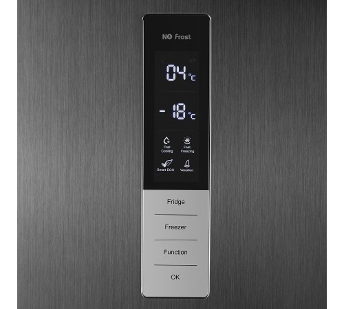 Холодильник Maunfeld MFF1857NFSB черный (двухкамерный)