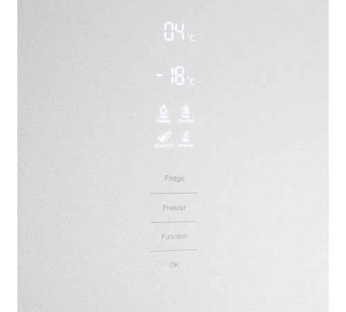 Холодильник Maunfeld MFF1857NFW белый (двухкамерный)