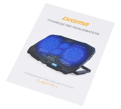 Подставка для ноутбука Digma D-NCP170-4 17"390x280x28мм 2xUSB 4x 70/125ммFAN 750г черный Подставка для ноутбука Digma D-NCP170-4 17"390x280x28мм 2xUSB 4x 70/125ммFAN 750г черный