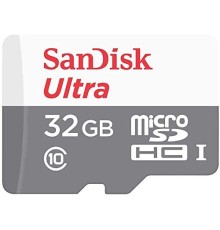 Флеш карта microSDHC 32Gb Class10 Sandisk SDSQUNR-032G-GN3MN Ultra Light w/o adapter