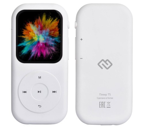 Плеер Hi-Fi Flash Digma T5 16Gb белый/1.54"/FM/microSDHC
