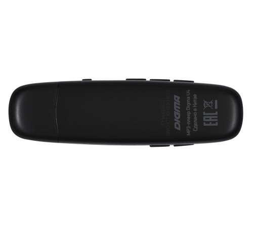 Плеер Flash Digma U4 8Gb черный/0.91"/FM/microSDHC