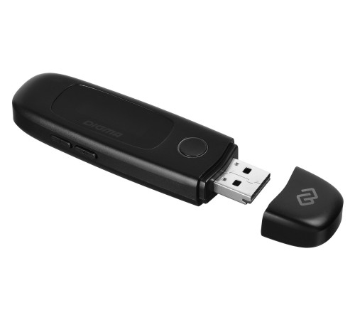 Плеер Flash Digma U4 8Gb черный/0.91"/FM/microSDHC