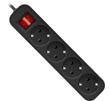 Сетевой удлинитель Defender G430 3м (4 розетки) черный (коробка)