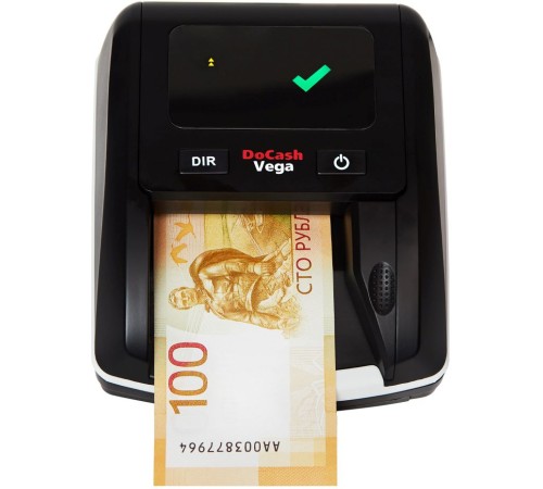 Детектор банкнот DoCash Vega 13566 автоматический рубли АКБ