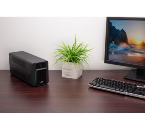 Источник бесперебойного питания APC Easy UPS 900 ВА, 480 Вт, линейно-интерактивный, автоматическая регулировка напряжения, 140–300 В, (2) Schuko CEE 7 розеток Резервная батарея, входной шнур 1,2 м, размеры (В x Ш x Г) 160 x 120 x 355 мм, вес 6 кг, стандар Источник бесперебойного питания APC Easy UPS 900 ВА, 480 Вт, линейно-интерактивный, автоматическая регулировка напряжения, 140–300 В, (2) Schuko CEE 7 розеток Резервная батарея, входной шнур 1,2 м, размеры (В x Ш x Г) 160 x 120 x 355 мм, вес 6 кг, стандар