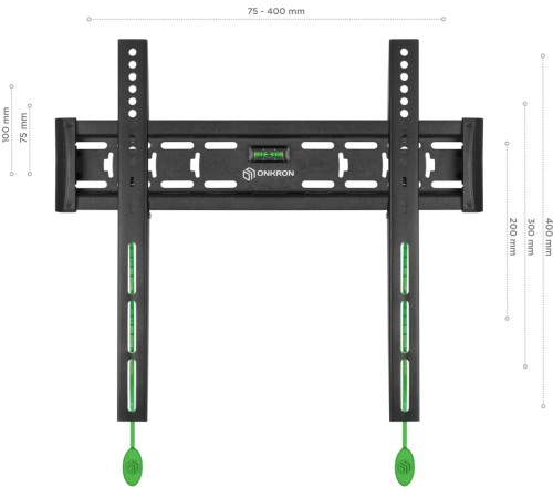 Кронштейн для телевизора Onkron FM5 черный 32"-65" макс.57кг настенный фиксированный Кронштейн для телевизора Onkron FM5 черный 32"-65" макс.57кг настенный фиксированный