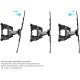Кронштейн для телевизора Onkron M5 черный 32"-70" макс.36.4кг настенный поворот и наклон