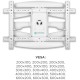 Кронштейн для телевизора Onkron M6L белый 40"-75" макс.45кг настенный поворот и наклон